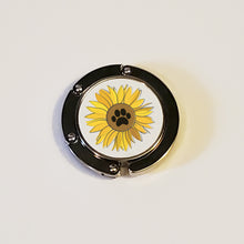 Load image into Gallery viewer, Sunflower Paw Print Purse Hanger