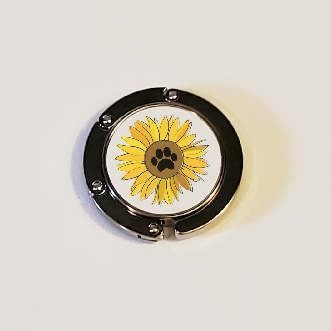 Sunflower Paw Print Purse Hanger